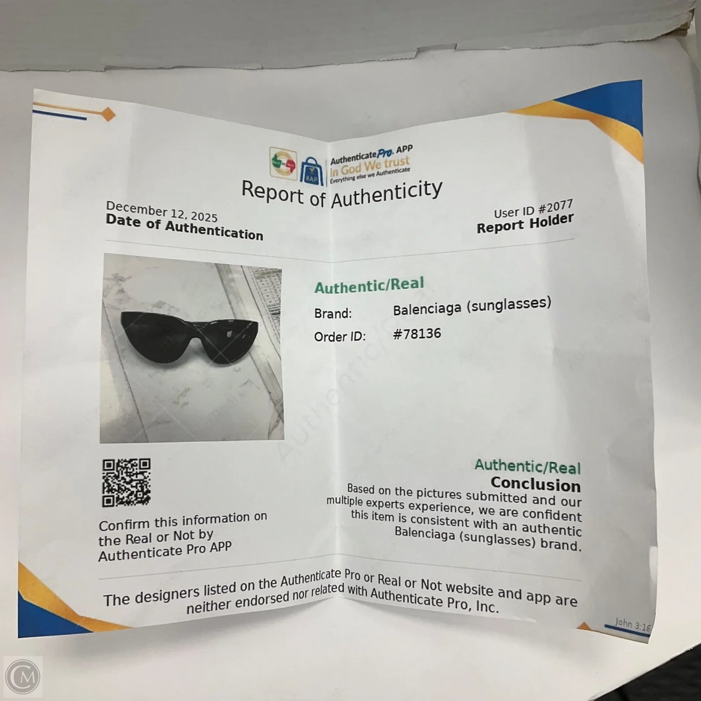 Sunglasses Luxury Designer By Balenciaga