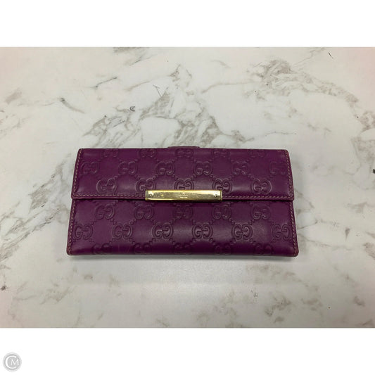 Wallet Luxury Designer By Gucci, Size: Medium