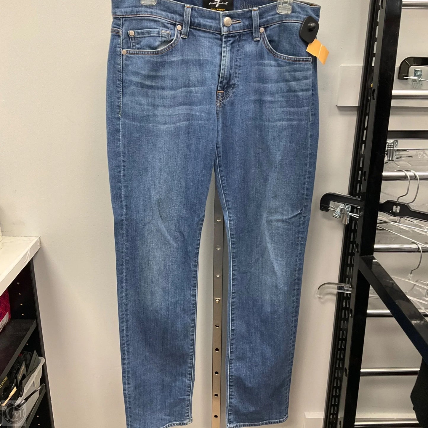 Jeans Straight By 7 For All Mankind In Blue, Size: 12