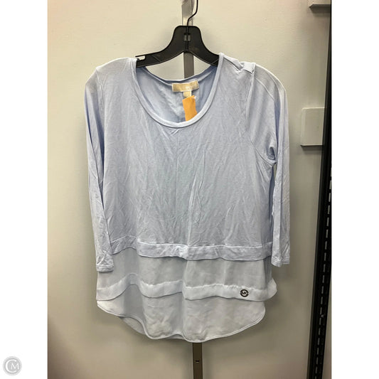 Top Long Sleeve By Michael by Michael Kors In Blue, Size: L