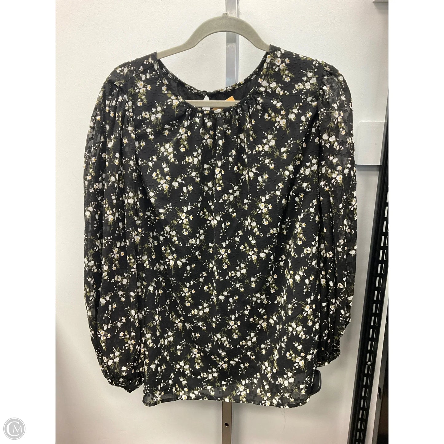 Top Long Sleeve By Vince Camuto In Floral Print, Size: 2x