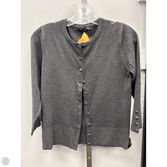 Sweater Cardigan By Grace Elements In Grey, Size: M