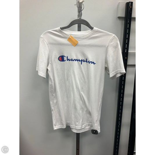 Top Short Sleeve By Champion In White, Size: Xl