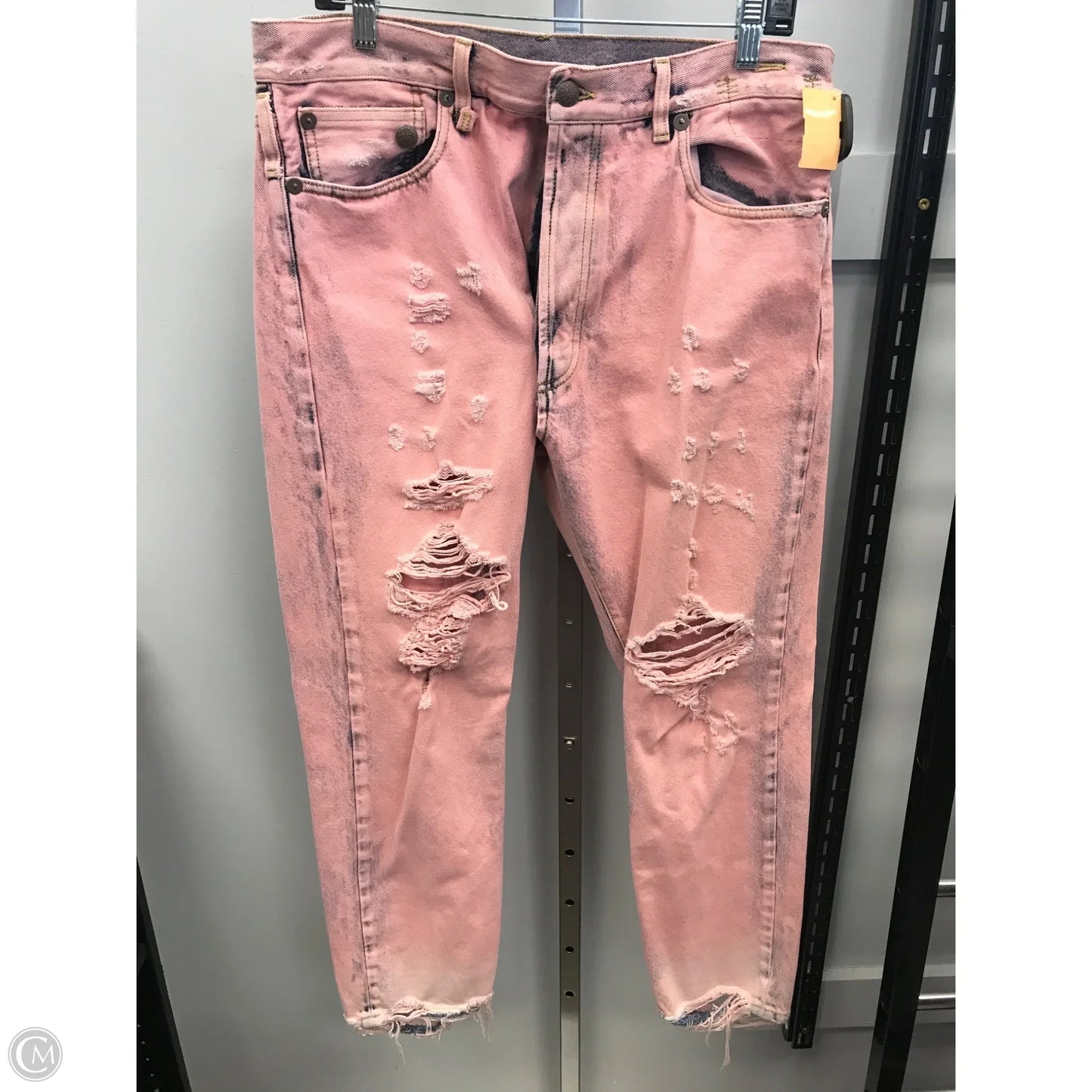 Jeans Boyfriend By Clothes Mentor In Pink, Size: 2
