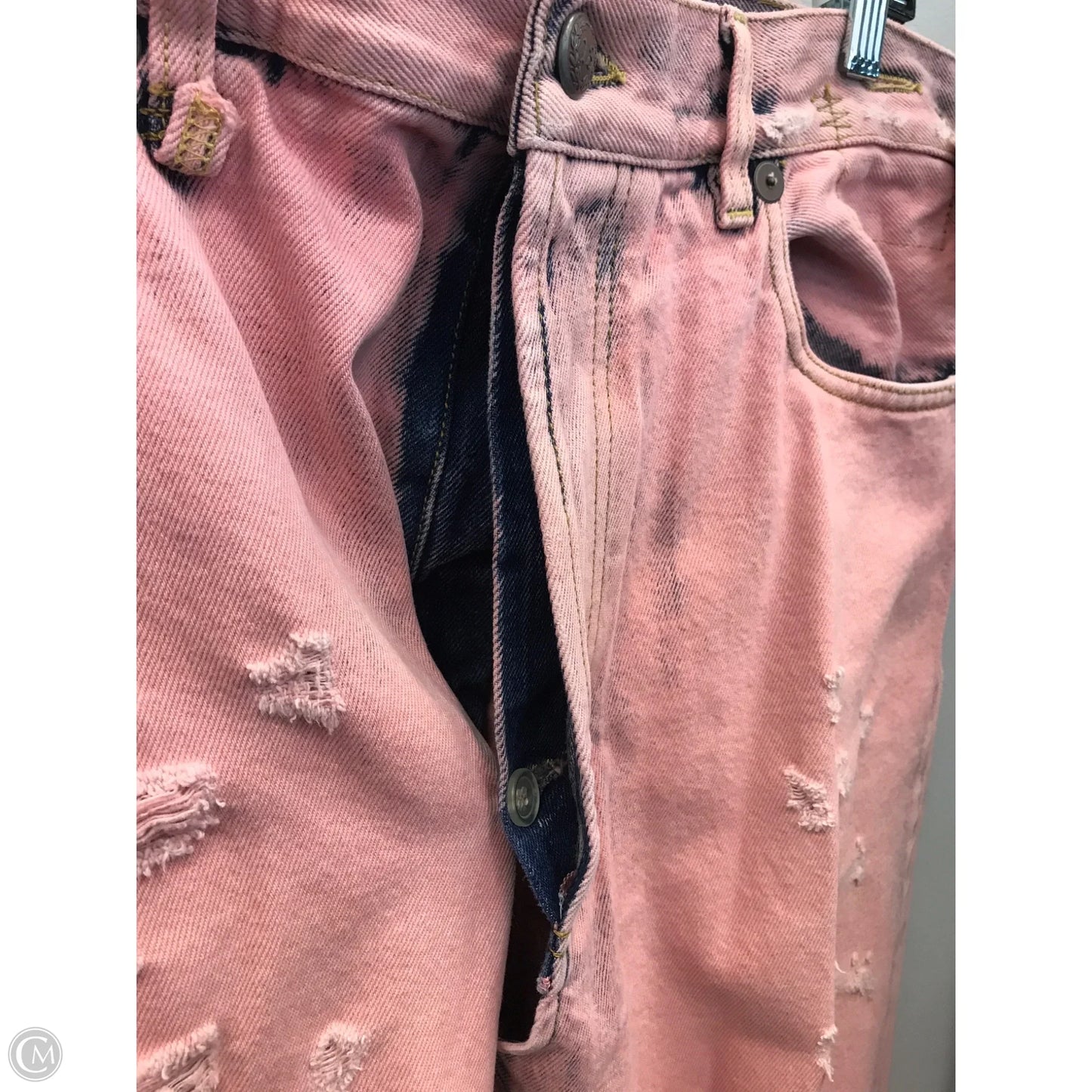 Jeans Boyfriend By Clothes Mentor In Pink, Size: 2