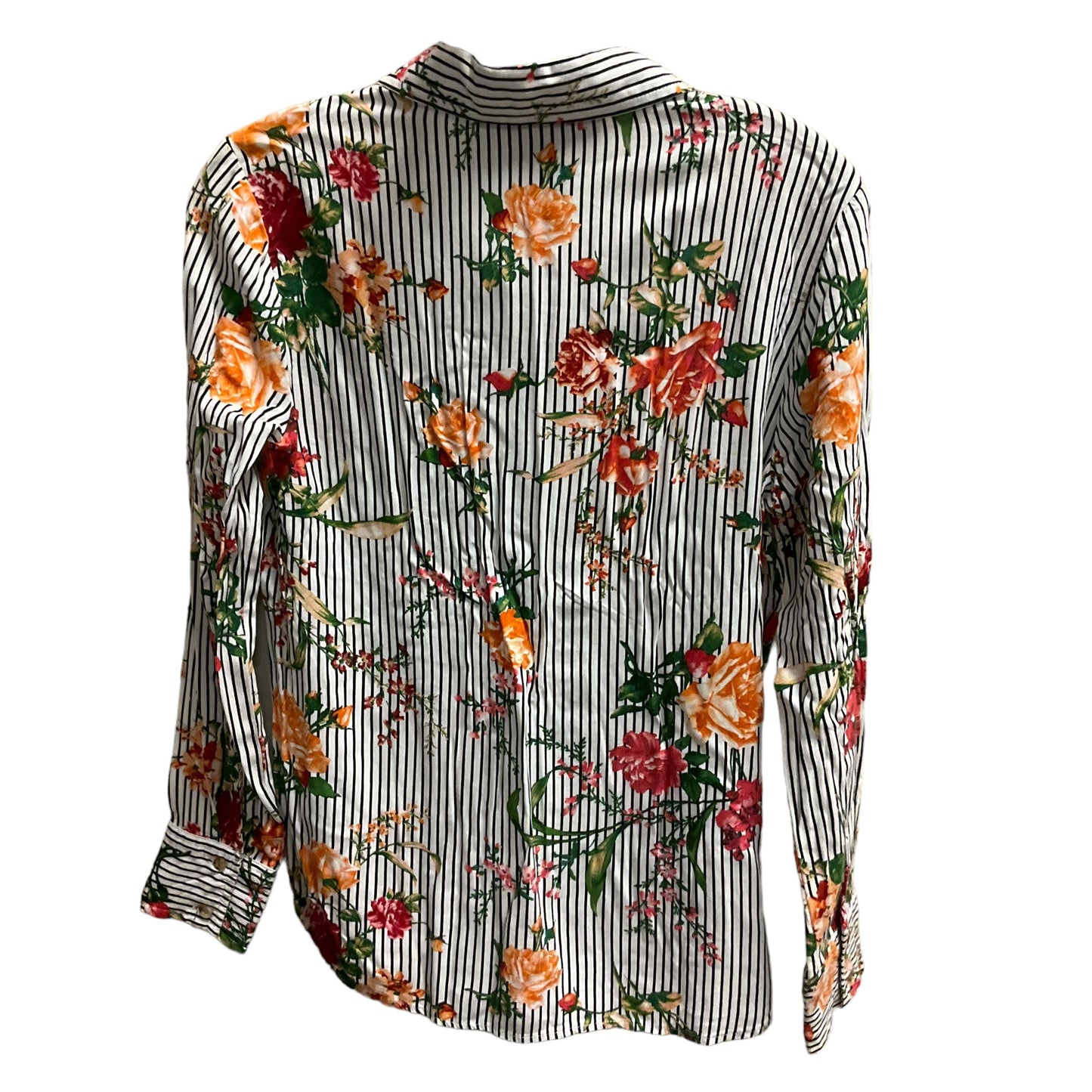 Top Long Sleeve By Poly & Esther In Floral Print, Size: S