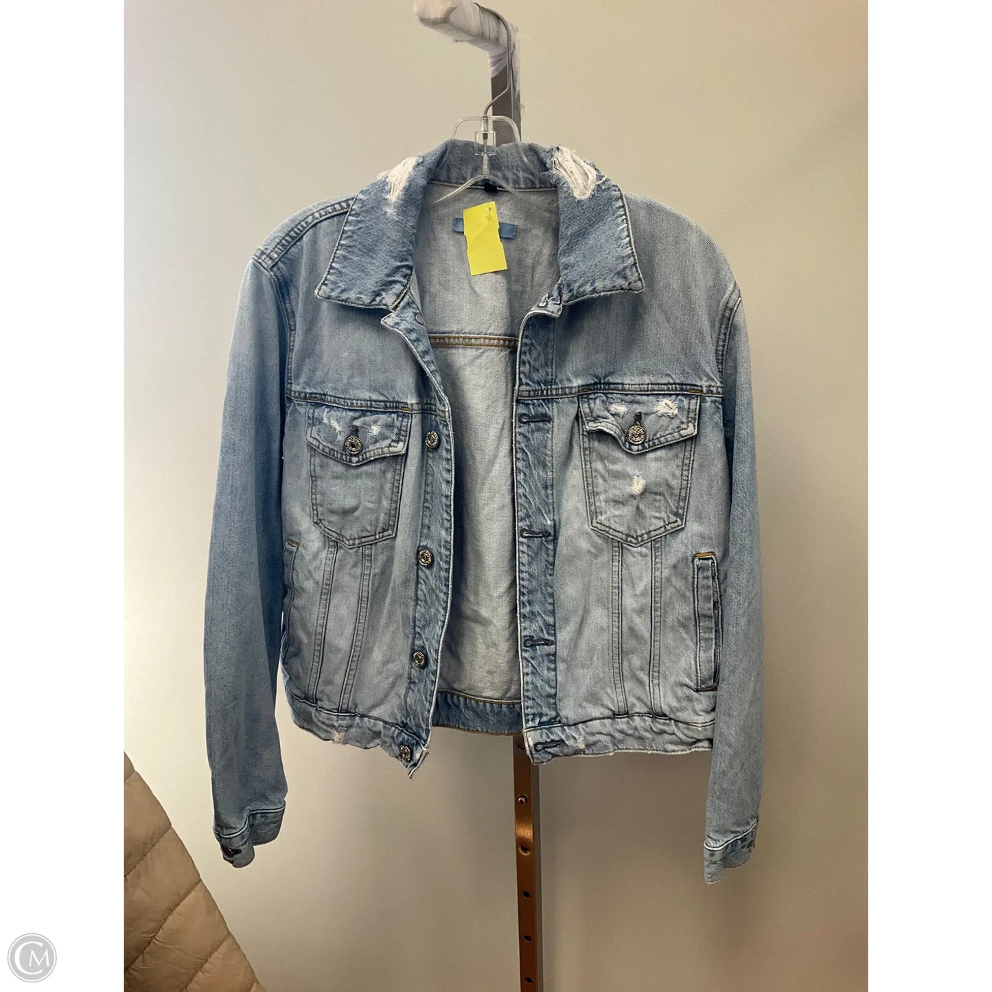 Jacket Denim By 7 For All Mankind In Blue Denim, Size: Xs