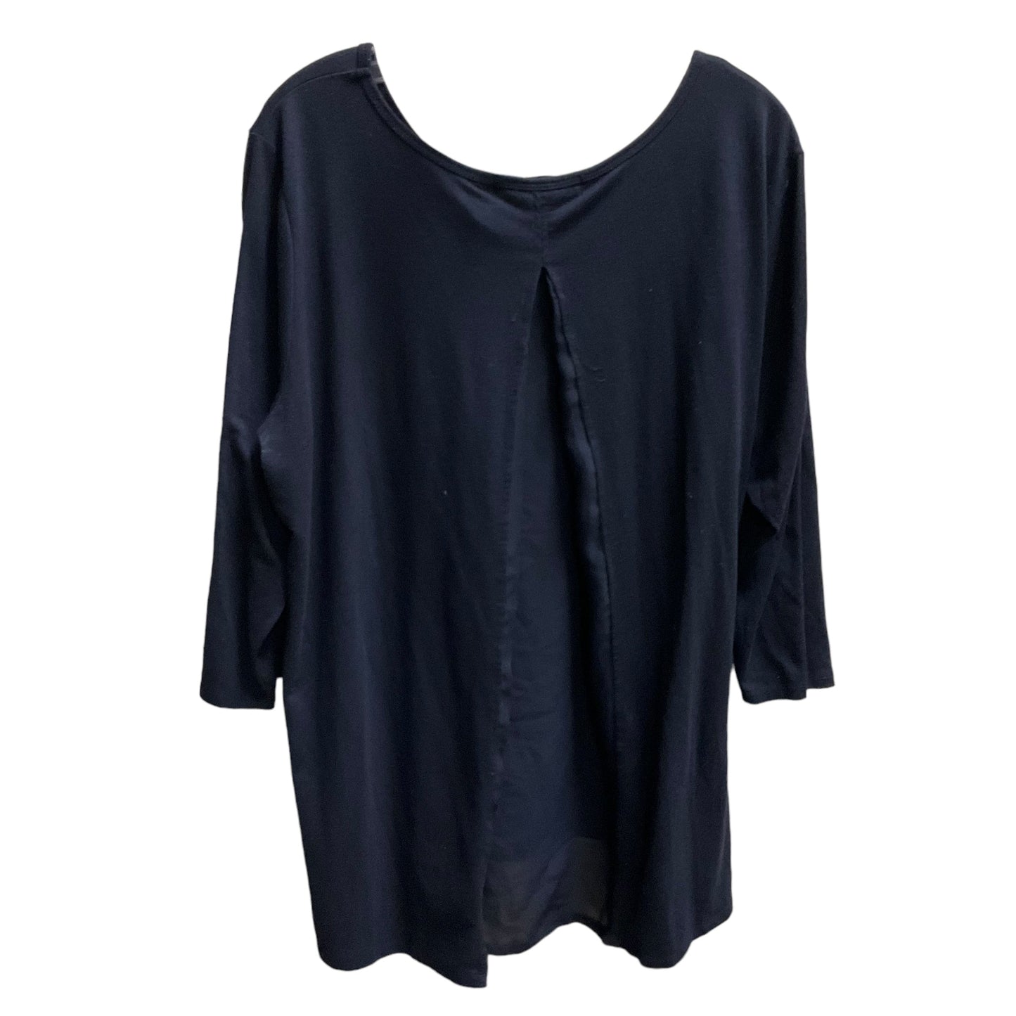 Top 3/4 Sleeve By 89th And Madison In Navy, Size: 3x