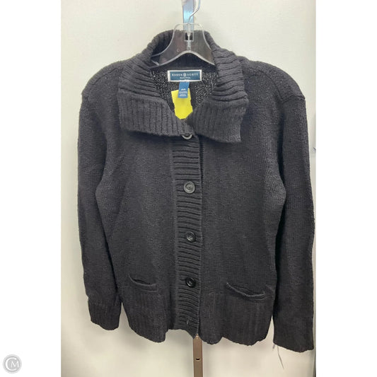 Sweater Cardigan By Karen Scott In Black, Size: Mp