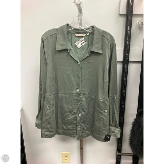Top Long Sleeve By Soft Surroundings In Green, Size: L