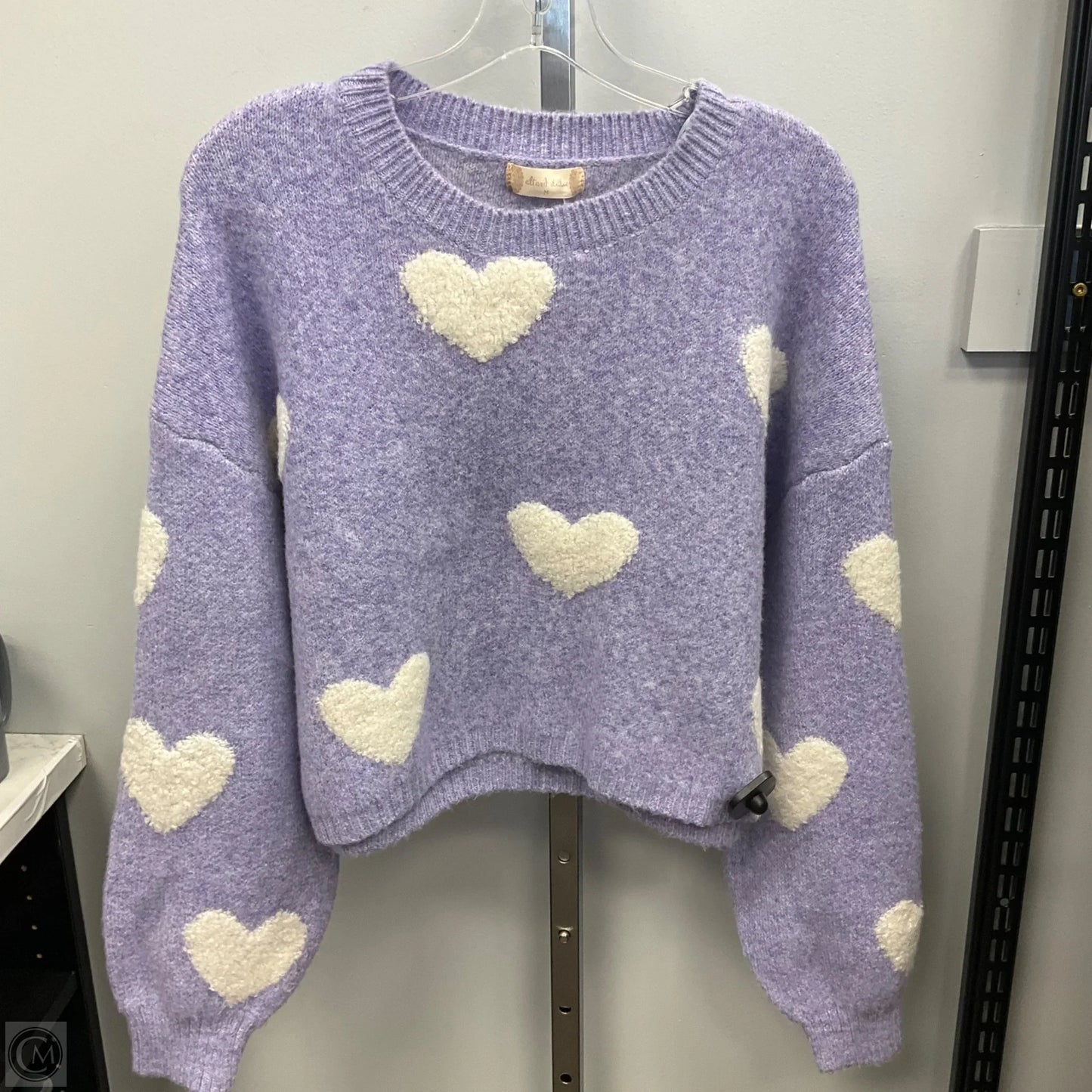 Sweater By Altard State In Purple & White, Size: M