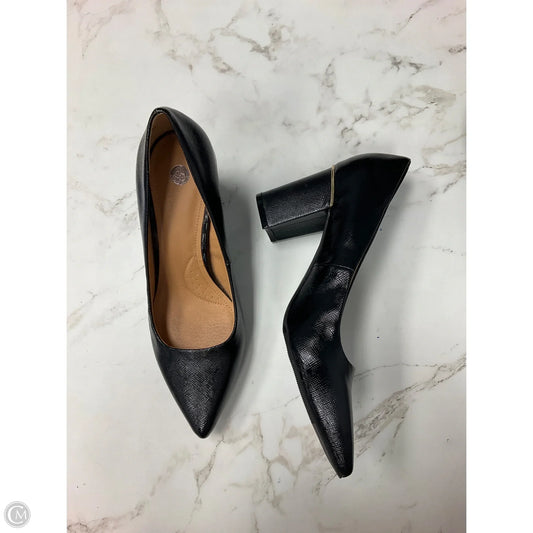 Shoes Heels Block By Dressbarn In Black, Size: 8.5