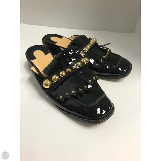 Shoes Luxury Designer By Christian Louboutin In Black, Size: 7