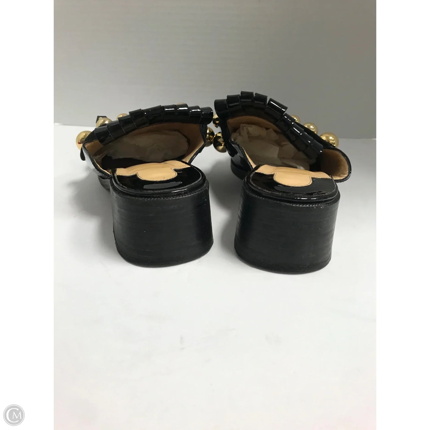 Shoes Luxury Designer By Christian Louboutin In Black, Size: 7