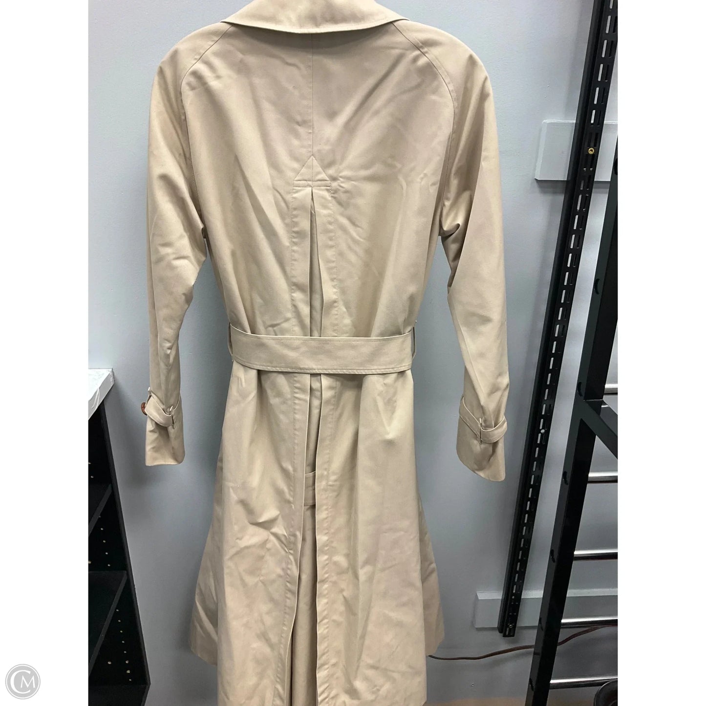 Coat Luxury Designer By Burberry In Tan, Size: 10