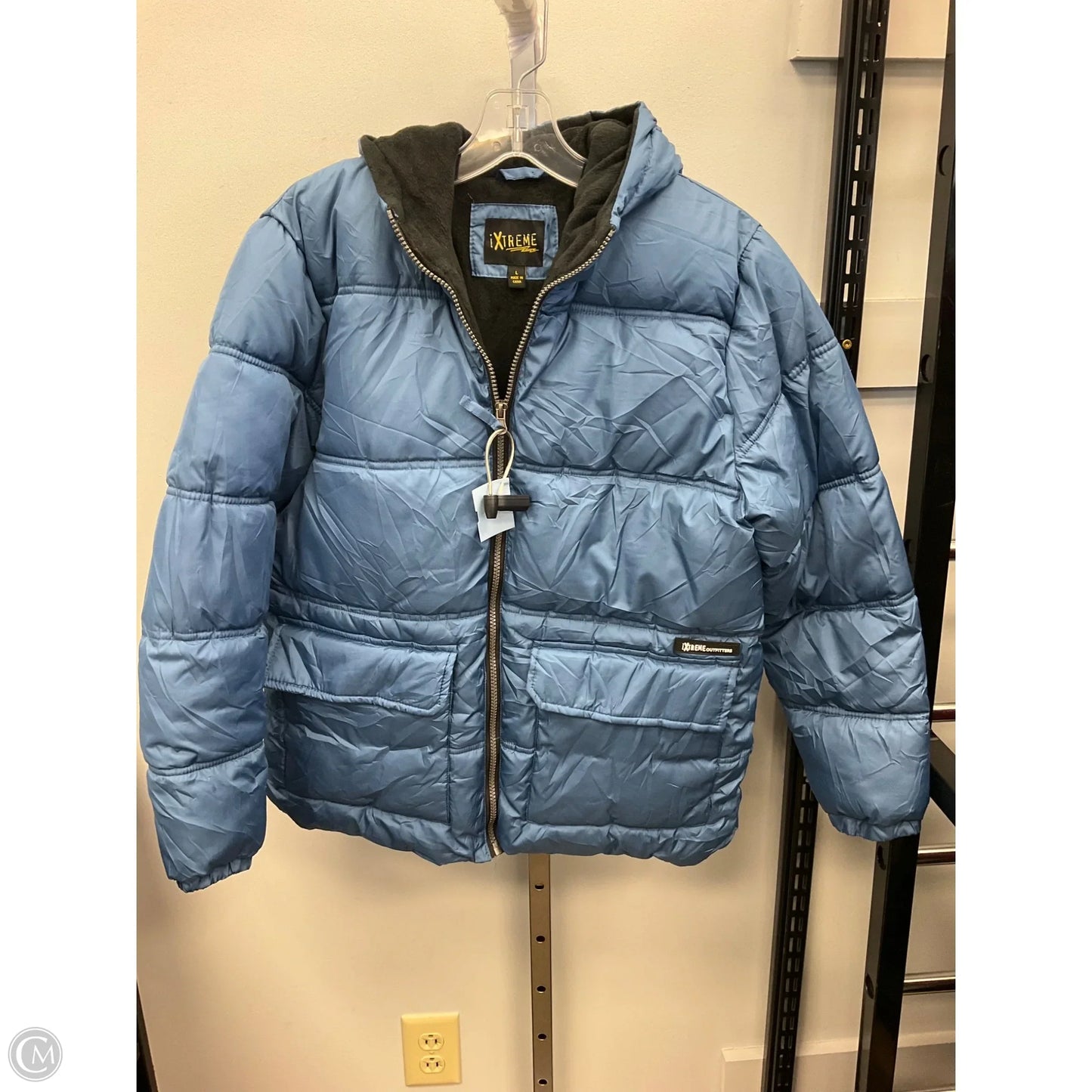 Coat Puffer & Quilted By Cmc In Blue, Size: L