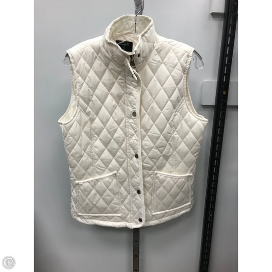 Vest Puffer & Quilted By Tahari In Cream, Size: M