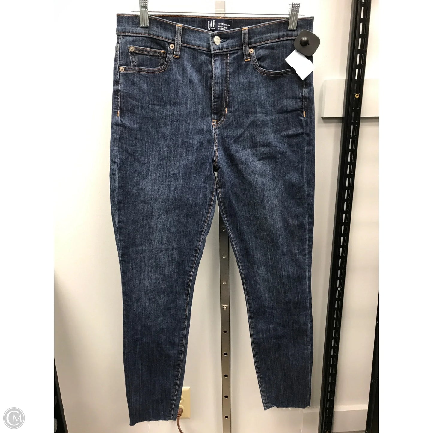 Jeans Skinny By Gap In Blue Denim, Size: 8
