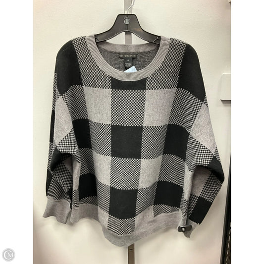 Sweater By Design History In Black & Grey, Size: 1x