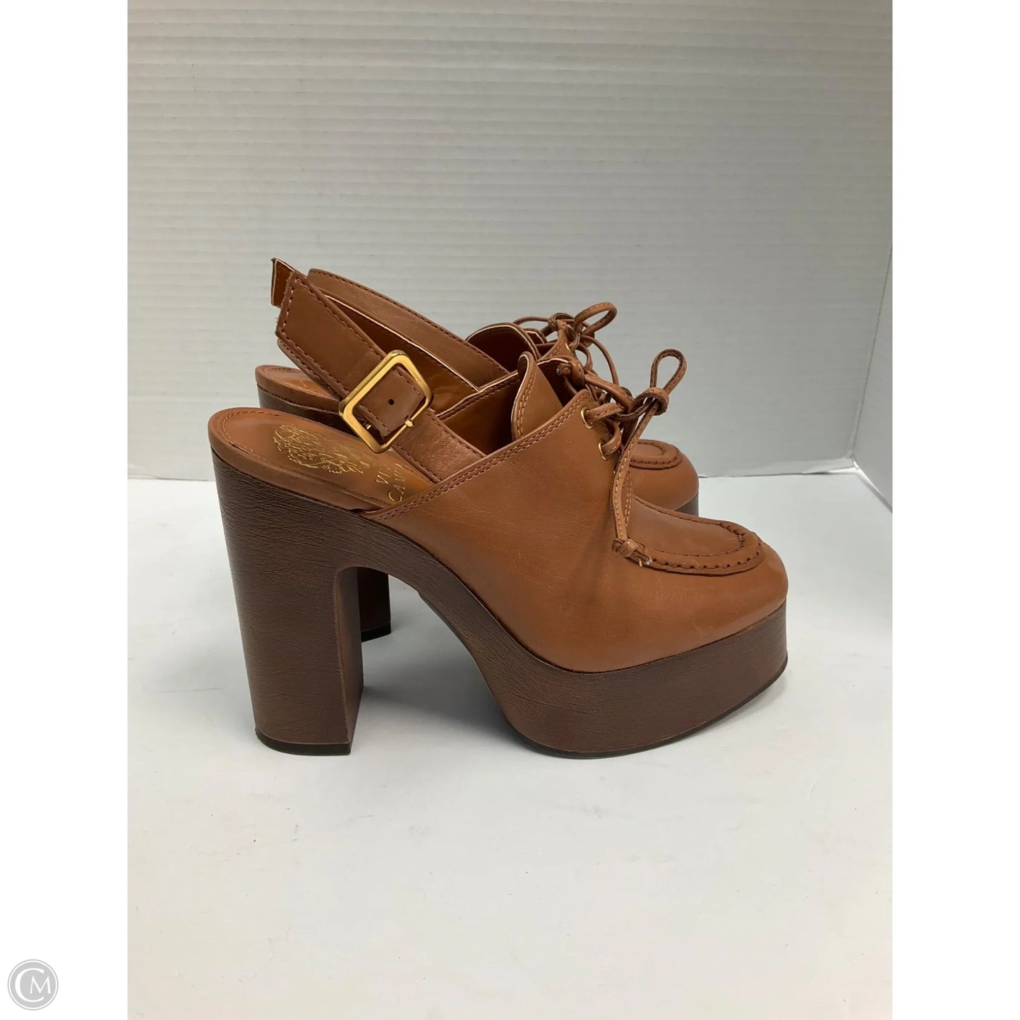 Shoes Heels Platform By Vince Camuto In Tan, Size: 6