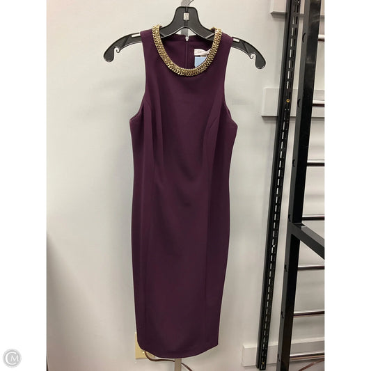 Dress Party Short By Calvin Klein In Purple, Size: 2