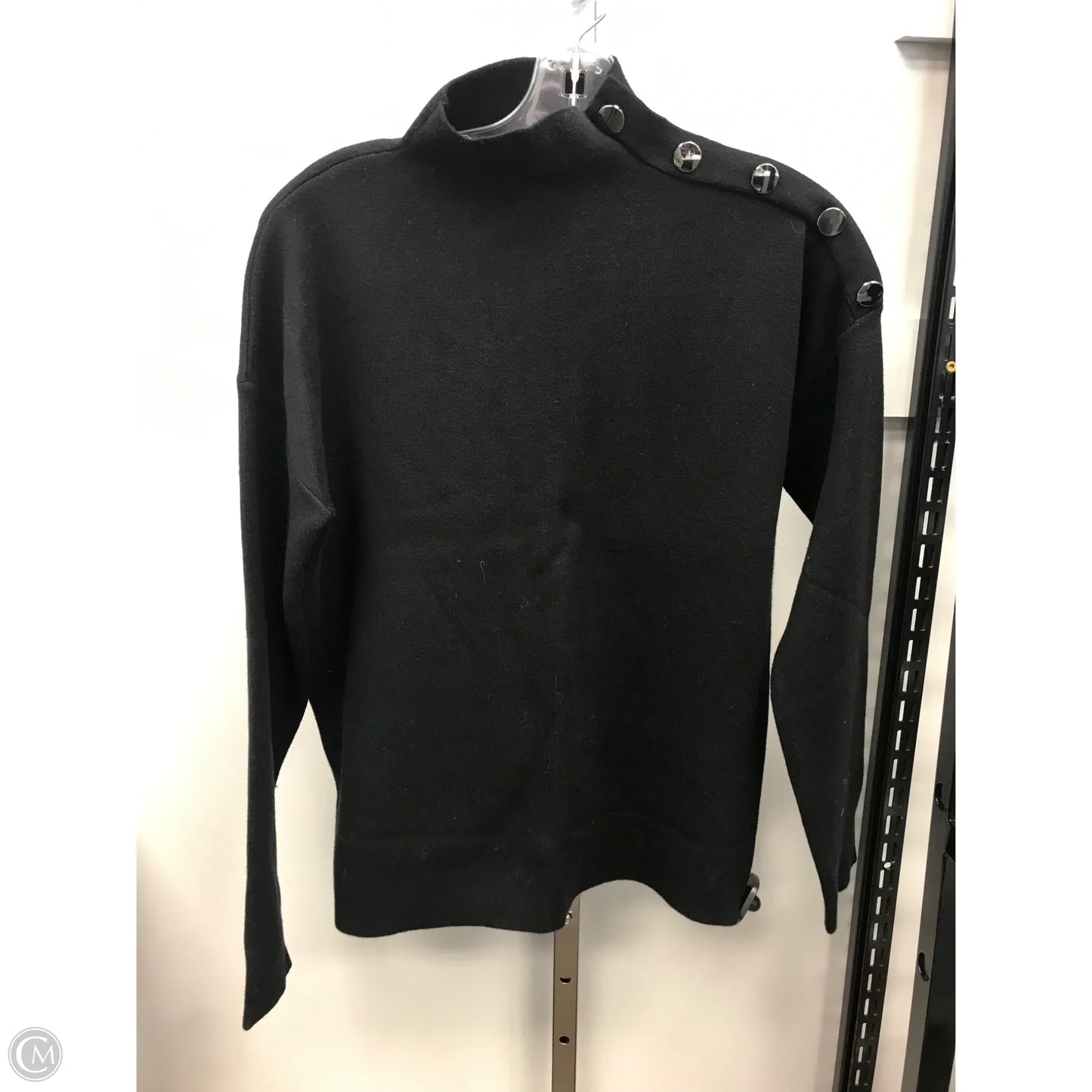 Top Long Sleeve By Tahari In Black, Size: M