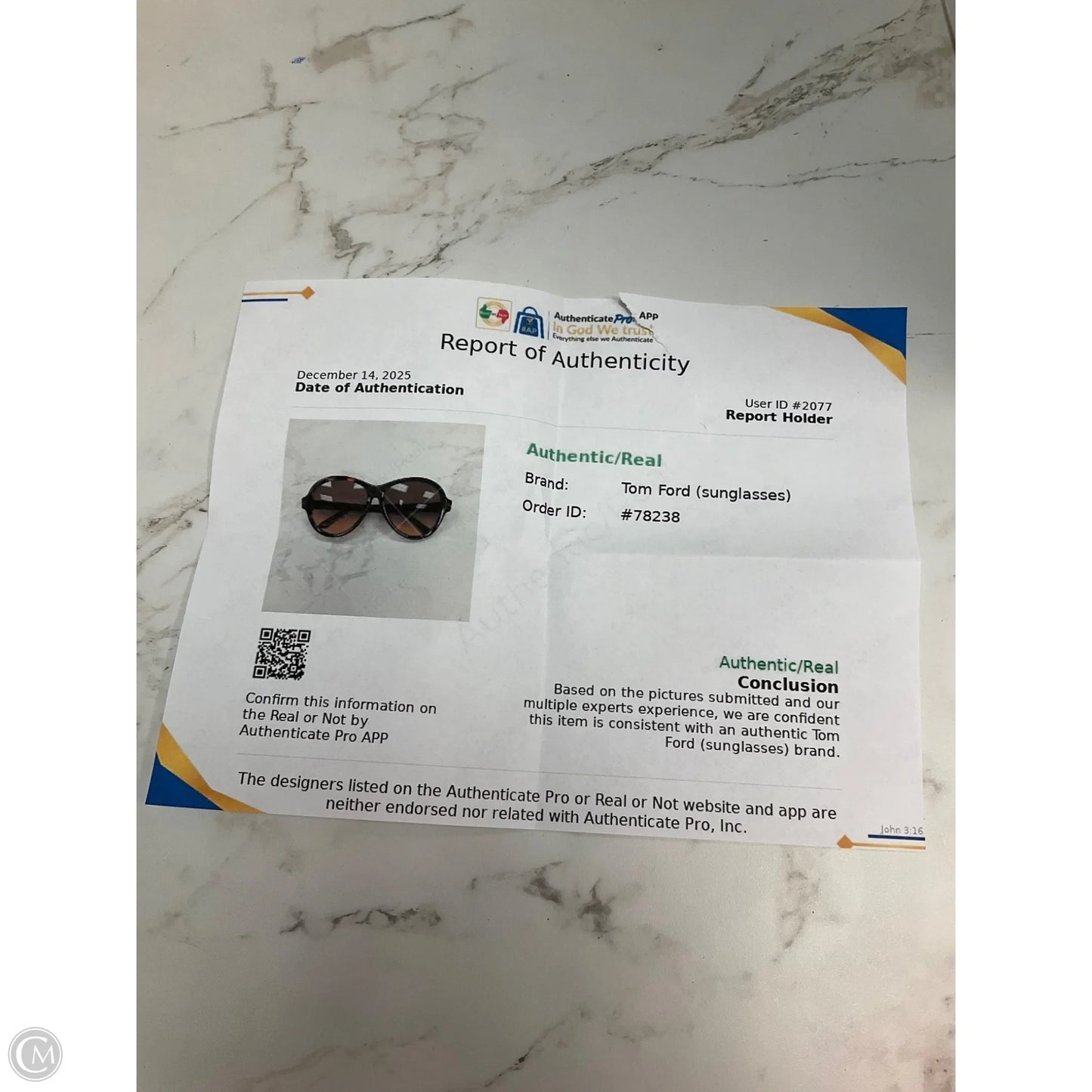 Sunglasses Luxury Designer By Tom Ford