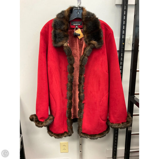 Coat Other By Jones New York In Red, Size: Xl