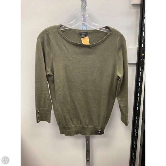 Top 3/4 Sleeve By Ann Taylor In Green, Size: S