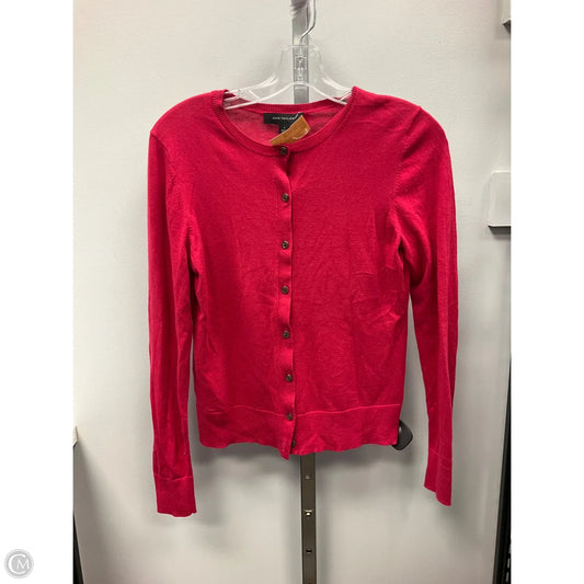 Sweater Cardigan By Ann Taylor In Pink, Size: S