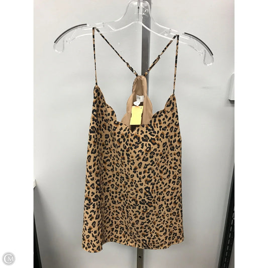 Top Sleeveless By J. Crew In Animal Print, Size: 10