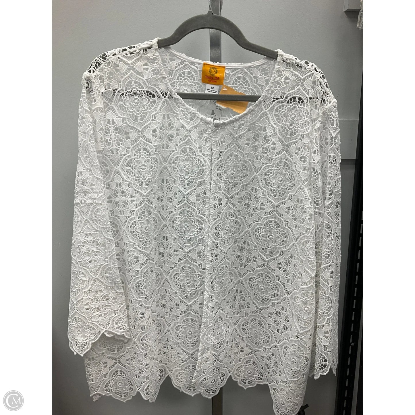 Cardigan By Ruby Rd In White, Size: 3x