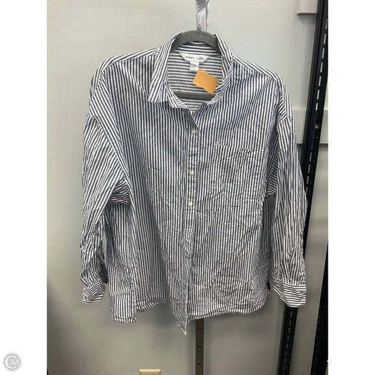 Top Long Sleeve By Old Navy In Striped Pattern, Size: M