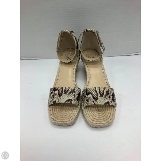 Shoes Heels Wedge By Vince Camuto In Snakeskin Print, Size: 8.5