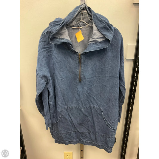 Top Long Sleeve By Soft Surroundings In Blue Denim, Size: Xl