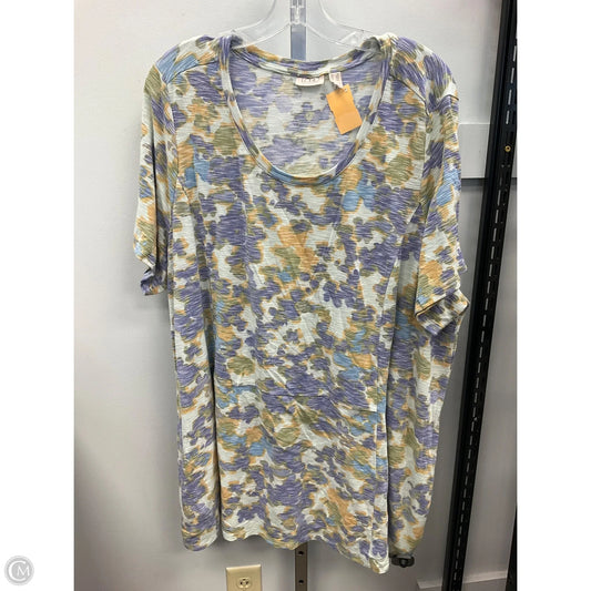 Top Short Sleeve By Logo In Multi-colored, Size: 3x