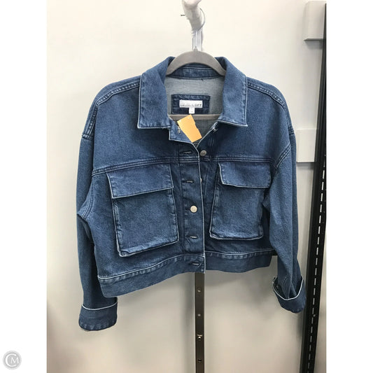 Jacket Denim By Loft In Blue Denim, Size: Mp