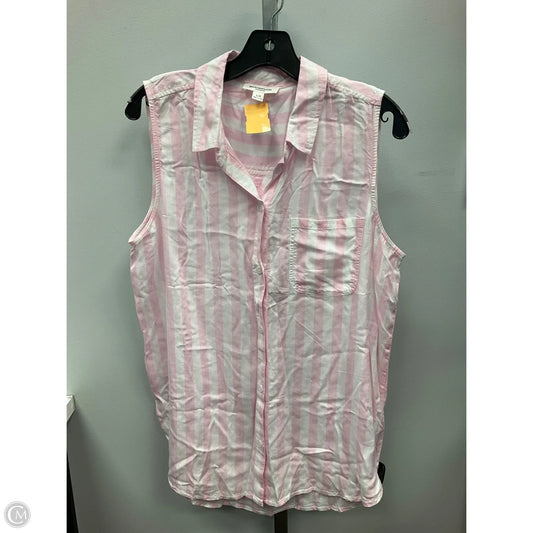 Top Sleeveless By Beachlunchlounge In Striped Pattern, Size: L