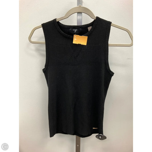 Top Sleeveless By Tahari In Black, Size: M