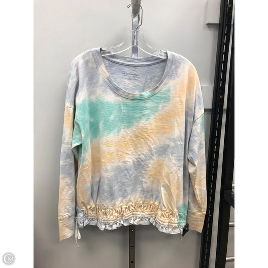 Top Long Sleeve By Soft Surroundings In Tie Dye Print, Size: L