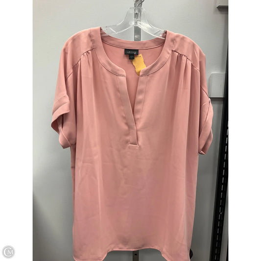 Top Short Sleeve By J. Jill In Pink, Size: Xl