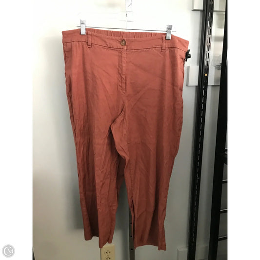 Pants Cropped By J. Jill In Copper, Size: 18