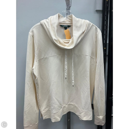 Top Long Sleeve By Lauren By Ralph Lauren In Cream, Size: M