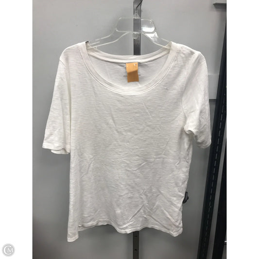 Top Short Sleeve Basic By J. Jill In White, Size: M