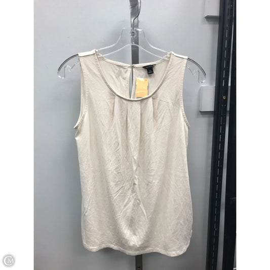 Top Sleeveless By Ann Taylor In Cream, Size: Xs