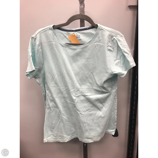Top Short Sleeve Basic By Croft And Barrow In Blue, Size: M