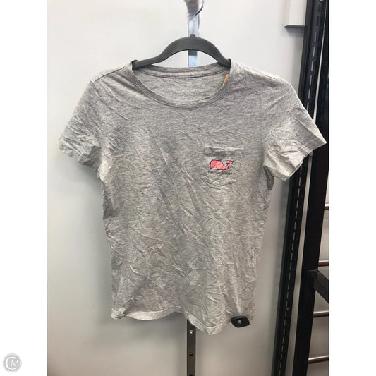 Top Short Sleeve By Vineyard Vines In Grey, Size: Xs