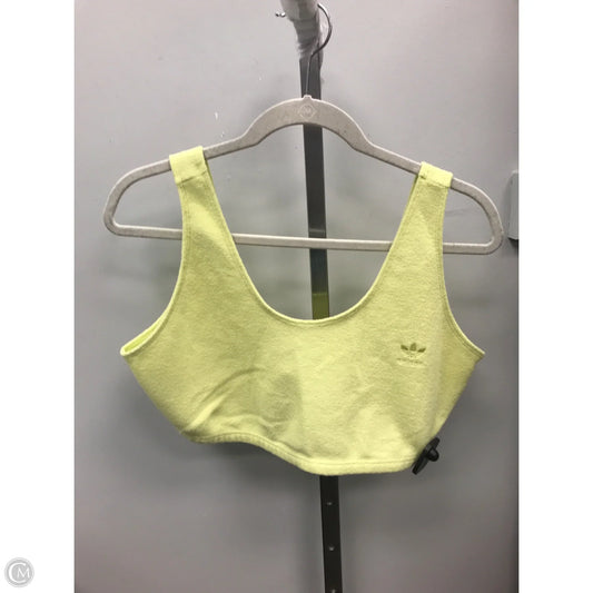 Athletic Tank Top By Adidas In Yellow, Size: Xl