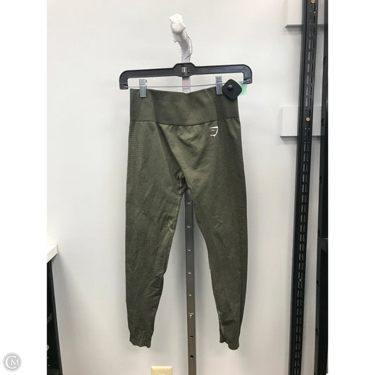 Athletic Leggings Capris By Gym Shark In Green, Size: S