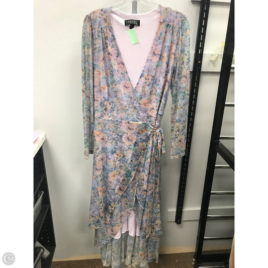 Dress Casual Midi By Laundry In Floral Print, Size: 8
